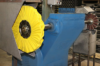 Double End Polishing Machine with Yellow Buffer and Smaller Buffer other End
